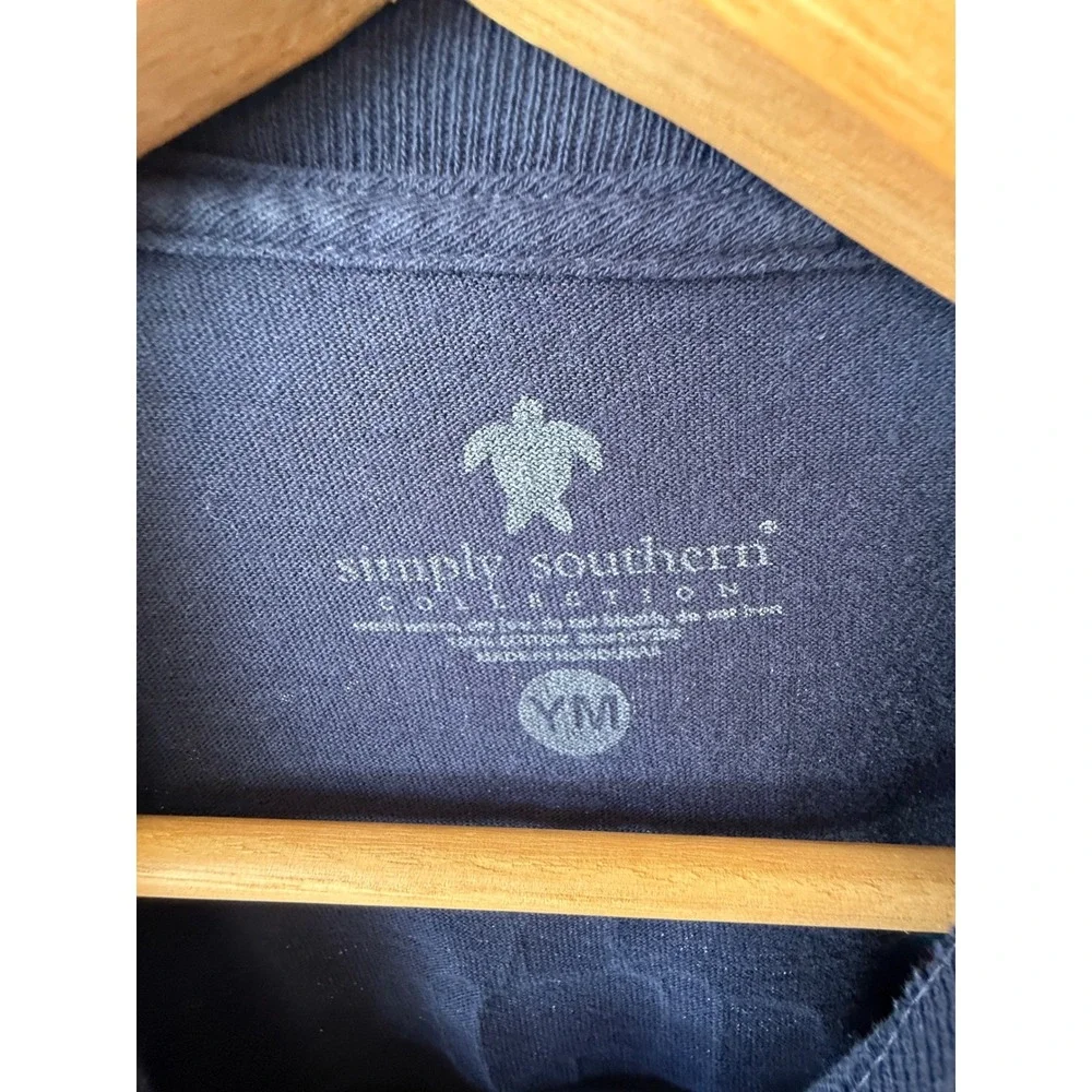 Simply Southern Kids Navy‎ Blue Hope Anchors The Soul Long Sleeve Tee Shirt YM